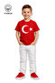 Boys and Girls Moon Star Turkish Flag Printed Short Sleeve Summer Tshirt - 2