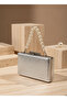 Silver Color Snake Shell Pattern Pearl Detail Chain Strap Women Evening Dress Bag Wedding Engagement Graduation - 2