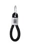 Fiat Compatible Laser Engraved Gift Metal Keychain with Braided Leather Design - Luxury Car Accessory - 4