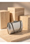 Silver Color Snake Shell Pattern Chain Strap Women's Evening Dress Bag - 3