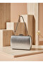 Silver Color Snake Shell Pattern Chain Strap Women's Evening Dress Bag - 2