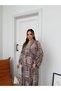 Women's Bohemian Ethnic Patterned Layered Maxi Dress – Balloon Sleeve (Unlined) - 6