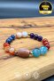 Aura Denge Natural Stone Bracelet – Agate, Sunstone, Amethyst & Lapis - 2