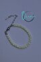 Natural White Stone Handmade Women's Bracelet Adjustable Stainless Steel Chain - 5
