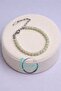 Natural White Stone Handmade Women's Bracelet Adjustable Stainless Steel Chain - 3