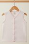 100% Cotton Quilted Snap Fastener Baby Girl Vest - Softly Padded, Heat Retaining, 4-Season Vest - 6
