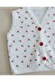 Baby Girl Cherry Printed Ribbed Combed Cotton Vest for 3-6-9-12-18-24 Months - 6