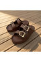 Women's Double Buckle Eva Light Sole Daily Beach Pool Slippers - 2