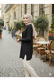 Women's Ribbed Raglan Sleeve Hijab Knitwear Tunic Sweater - 2