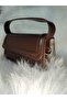 Mini Size Women's Shoulder Bag with Cover, Light Brown (Extra Strap), Handbag, Arm Bag and Shoulder Bag
