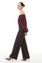 Brown High Waist Wide Leg Trousers - 2