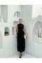 Zero Sleeve Top Crepe Bottom Balloon Tulle Dress - 4