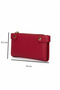 Red Stylish Leather Women's Wallet with Special Box, Zipper, Card Holder, and Multiple Compartments - 6
