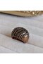 100% Pure Copper Color-Changing Natural Stone Adjustable Authentic Women's Ring - 4