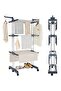 3-Layer Hanging Clothes Drying Rack | Space-Saving Clothing Stand for Indoor & Outdoor Use - 2