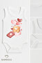 3-Piece Baby Body Set 100% Cotton Teddy Bear Patterned Baby Bodysuit Sleeveless Snap Fastener Bodysuit - 4