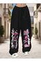 Unisex Death Printed Baggy Cut Wide Leg Sweatpants