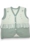 Gaye Bebe Ruffled Yusufcuk Embroidered Newborn Baby Vest / 0-1-3-6-9 Months