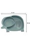 Cute Elephant Model Patterned Food Bowl and Plate with Compartments for Baby and Child - 3