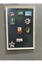 Magnetic Board 53 X 36 cm Decorative Metal Magnetic Board White