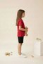 100% Cotton T-Shirt/T-Shirt and 100% Cotton Shorts Girl's Set - 5