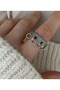 Limited Edition - Women's Ring with Stone and Bottom Adjustment - 3