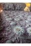Cotton Satin Digital Printing Floral Detailed Double Duvet Cover Set 6 Pieces - 7