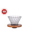 طقم تقطير v60 الة قهوة مكونة من قمع وسيرفر زجاجي - 2