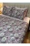 Cotton Satin Digital Printing Floral Detailed Double Duvet Cover Set 6 Pieces - 8