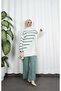 Stripe Detailed Knitwear Set - 2