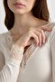 Women's Sheer Blouse with Lace Detail - 4