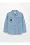 Sonic Embroidered Boy's Jean Shirt - 2
