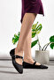 Women's Satin Patterned Orthopedic Ballet Flats with Hard Soles {41/42/43 Special Large Size Included/Imported Material} - 4