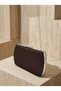 Brown Z.A.R.A. Satin Crystal Stone Embroidered Chain Women's Evening Dress Bag Wedding Engagement Graduation - 4