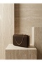 Brown Z.A.R.A. Satin Crystal Stone Embroidered Chain Women's Evening Dress Bag Wedding Engagement Graduation - 5