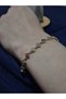 Colorful Zircon Stone Inlaid Adjustable Tarnish Resistant Stainless Bracelet Lrn008 - 3