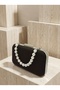 Brown Z.A.R.A. Satin Crystal Stone Embroidered Chain Women's Evening Dress Bag Wedding Engagement Graduation - 5