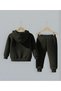 Stranger Things Design Unisex Kids Hoodie and Sweatpants Set - Relaxed Fit Cotton Two-Piece Set - 2