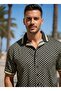 Relaxed Fit Lettered Short Sleeve Lapel Collar Summer Shirt and Pants Set - 4