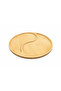 Esero bamboo breakfast presentation plate - round serving dish with compartments - 3
