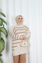 Stripe Detailed Knitwear Set - 3