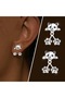 style1 Vintage Cat Cat Paw Back Hanging Stud Earrings Unique Niche Design High End Earrings Gift Ear - 3