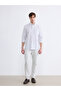 Nevavm Regular Fit Striped Men's Linen Blend Shirt with Difference - 2