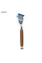 iRAZOR Classic 5 Layer Fusion Safety Razor Manual Man Shaver Barber Beard Grooming Tool Wood Grai... - 6