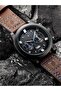 Stylish Leather Strap Calendar Function 3 Atm Water Resistant Luxury Sport Men's Wrist Watch - 5