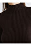 Esvab • Modern & Distinctive Half Fisherman Roba Collar Women's Knitwear Sweater - 3