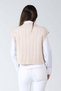 White V-Neck Crop Hair Knitted Knitwear Sweater - 5