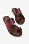 Women's Red Thermo Sole Comfortable Fit Daily Slippers