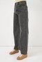 Women's Wide Leg High Waist Palazzo Jeans 6656 - Anthracite - 4