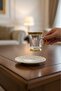 Geo Gold Kuplu 12-Piece Tea Set - Luxury Set with Porcelain Plates - 5